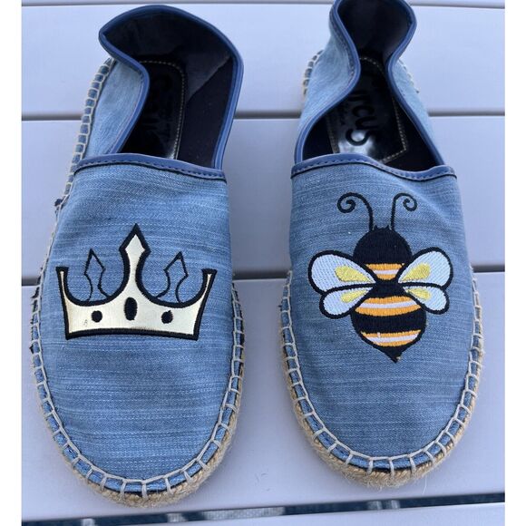 Sam Edelman Leni 6 Queen Bee Espadrille - Size 8 - Blue - Picture 3 of 8